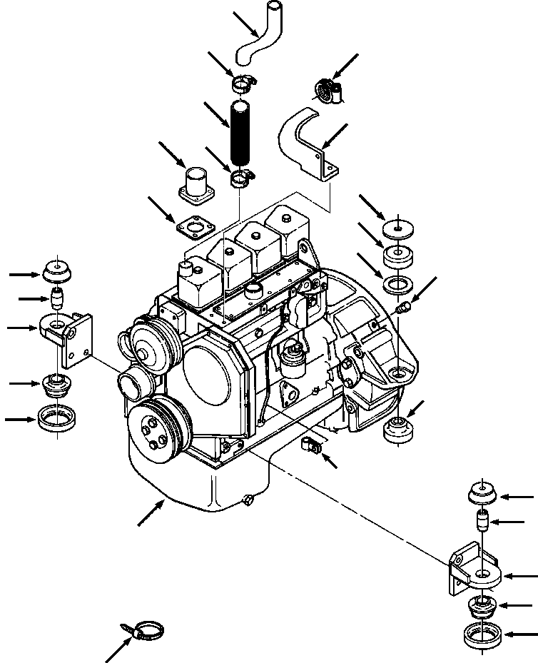 BUSHING, REAR 1284 656 H1 KOMATSU