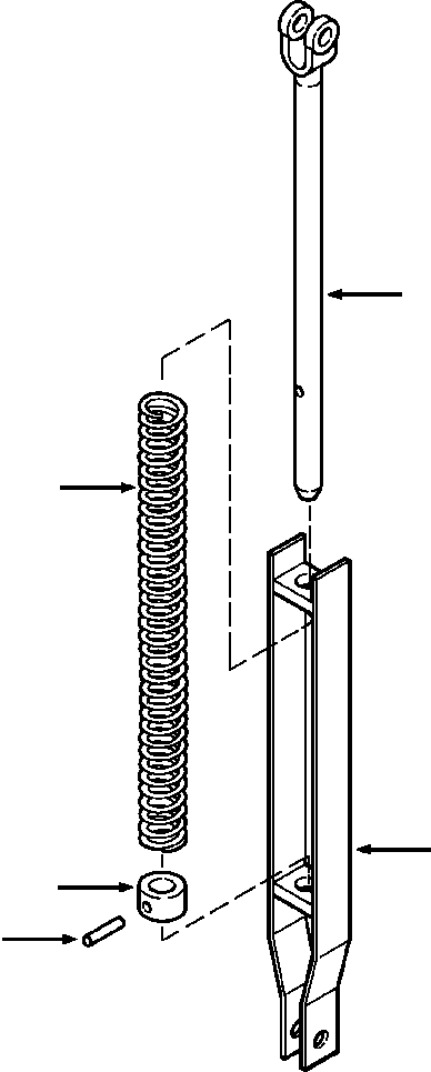 OVER TRAVEL ASSY, DECELERATOR (1268 228 H91) KOMATSU