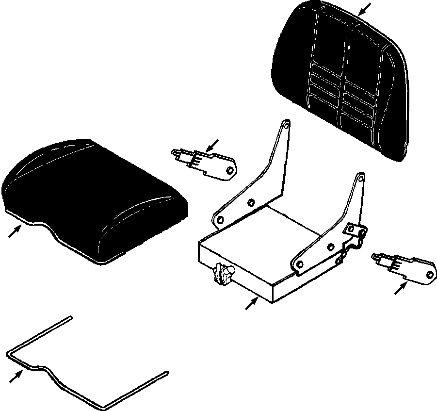 SEAT ASSY, SUSPENSION 1308 934 H91 KOMATSU