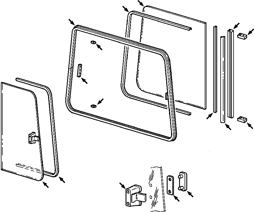 SEAL, GLASS 1300 577 H1 KOMATSU