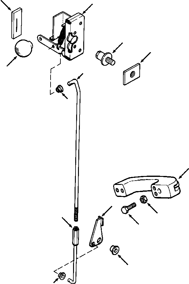 LATCH, DOOR 1298 601 H1 KOMATSU