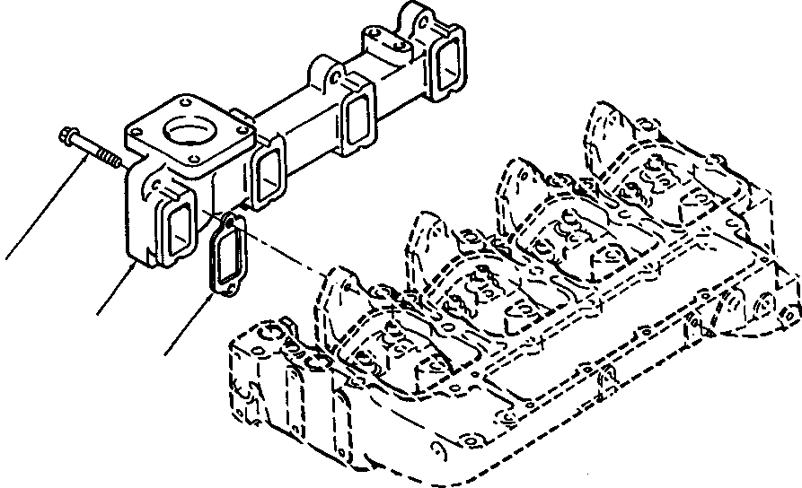 MANIFOLD, EXHAUST 6731-11-5120 KOMATSU