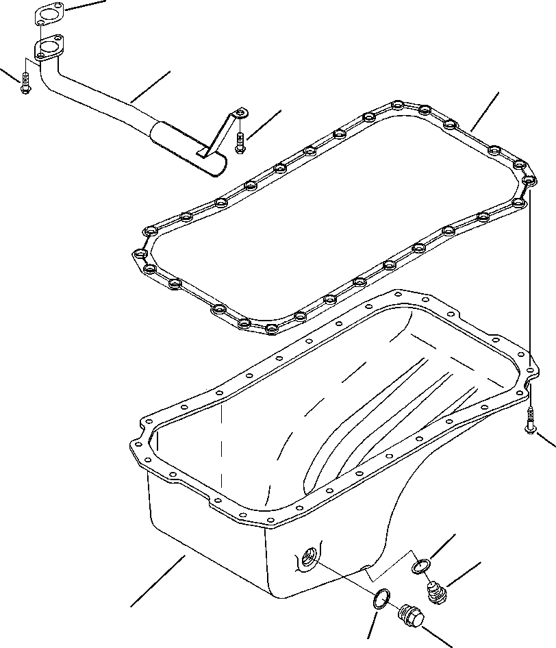 CONNECTION, OIL SUCTION 6732-21-5230 KOMATSU