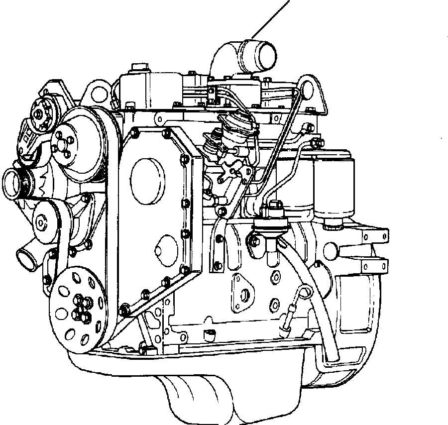 ENGINE, COMPLETE AND SERVICE 1305 053 H91 KOMATSU