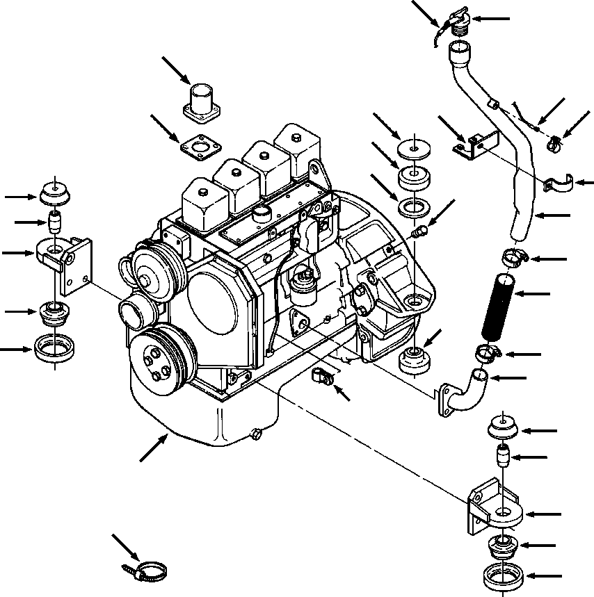 Хомут трубки 710 479 C1 KOMATSU