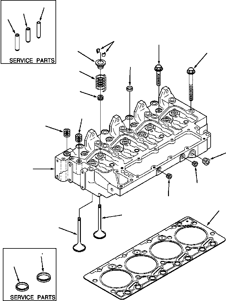 GASKET, CYLINDER HEAD (STD) 6732-11-1810 KOMATSU