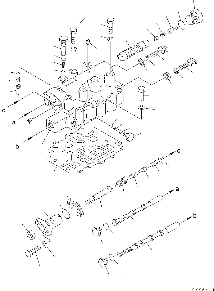 VALVE ASS'Y,SELECTOR AND INCHING 113-15-55010 KOMATSU