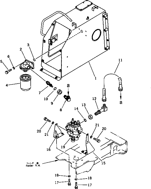 TANK,HYDRAULIC (114-54-44310) KOMATSU