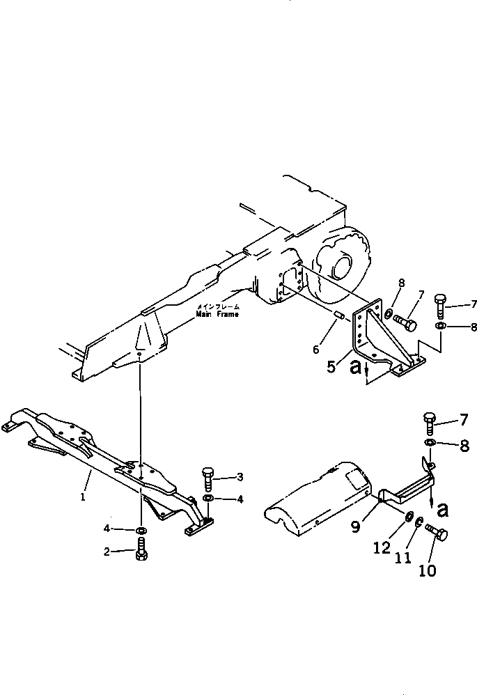 BAR,CROSS 11G-50-42110 KOMATSU