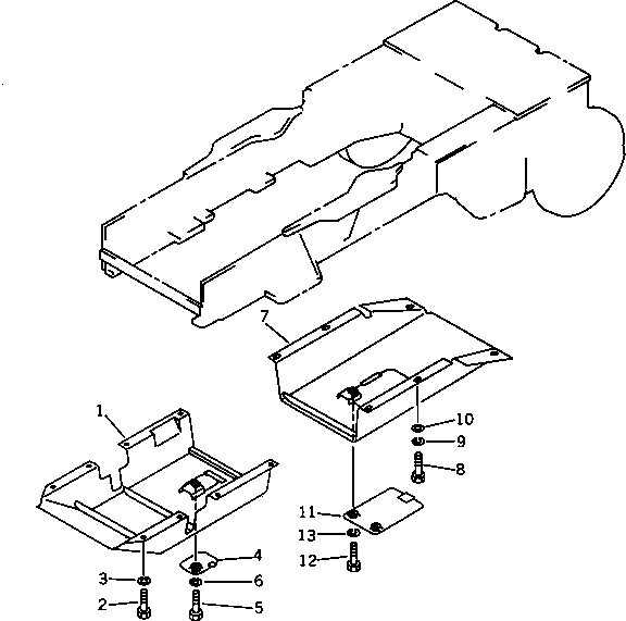 GUARD,FRONT 114-54-51420 KOMATSU