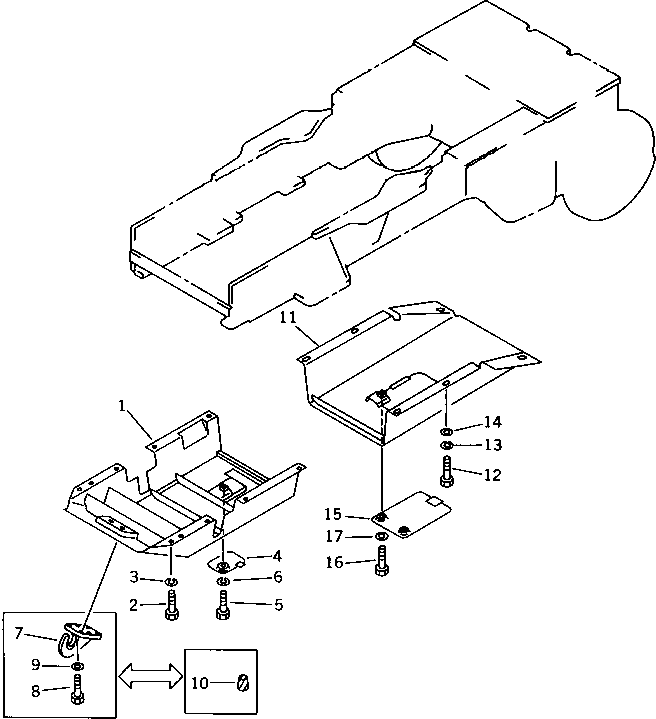 GUARD,FRONT 114-54-51640 KOMATSU