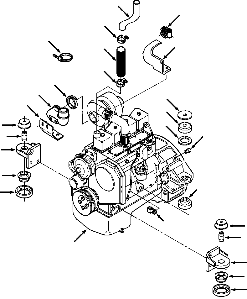 ELBOW, TURBO OUTLET 1281 792 H1 KOMATSU