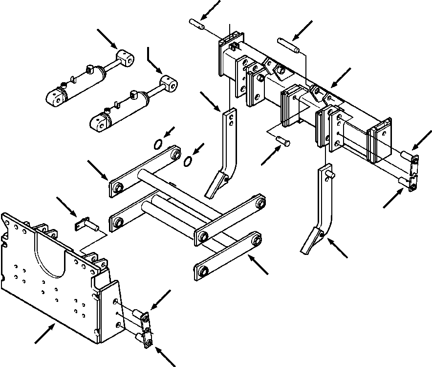 FRAME, MOUNTING 1281 353 H91 KOMATSU