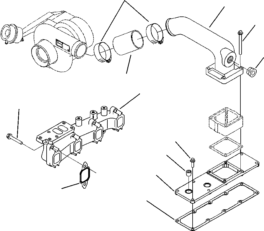 MANIFOLD, EXHAUST 6732-11-5210 KOMATSU