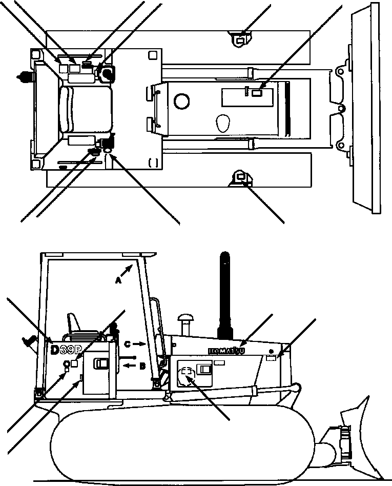 MODEL DESIGNATION: D-39P 1308 199 H1 KOMATSU
