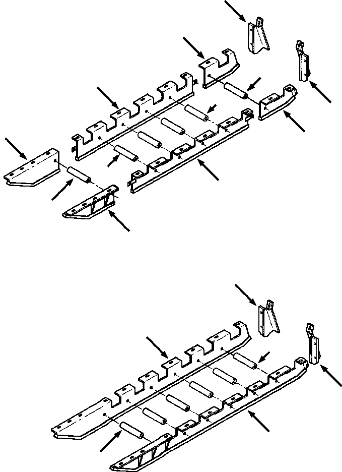 CHAIN GUIDE ROCK DEFLECTOR (1258 830 H91) KOMATSU