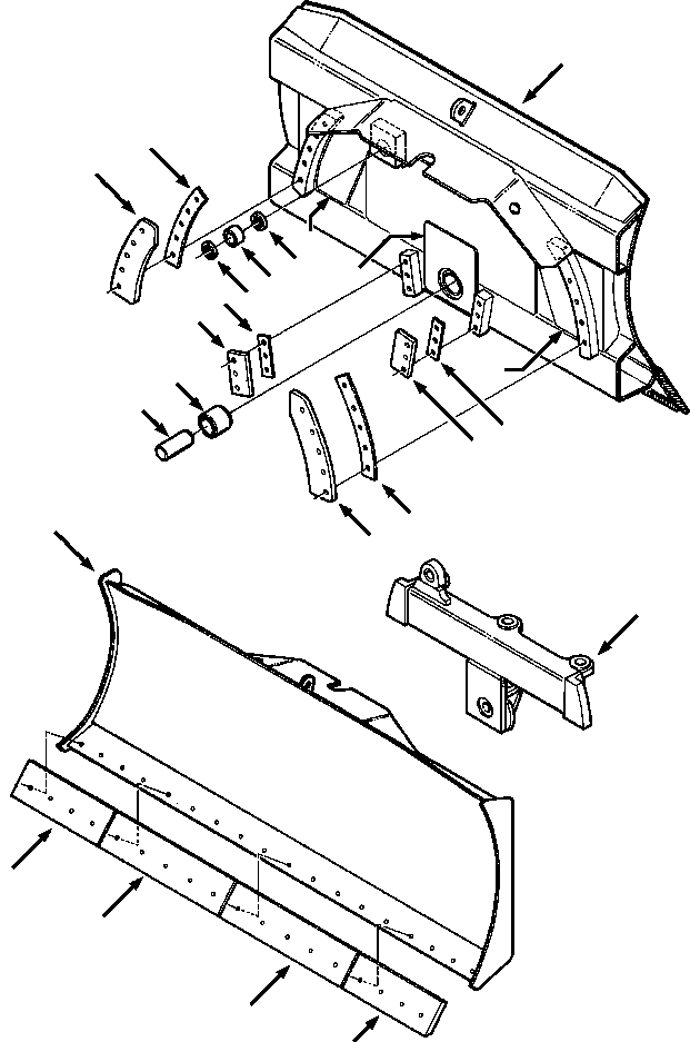 BLADE SUB ASSY (1270 115 H94) KOMATSU