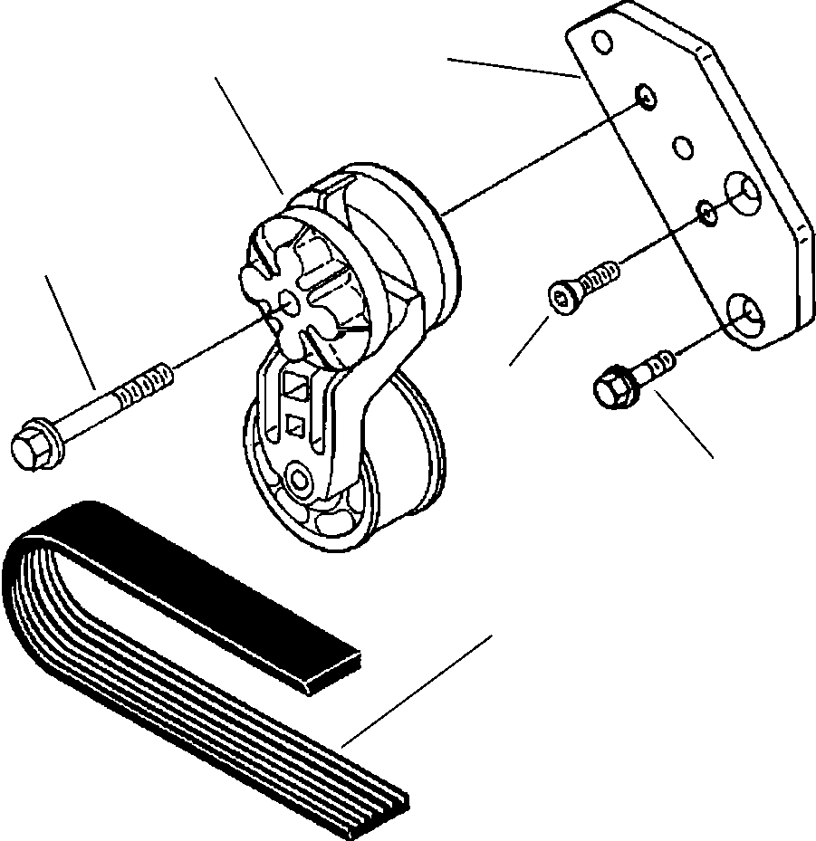 BRACKET, BELT TENSIONER 6731-61-4160 KOMATSU