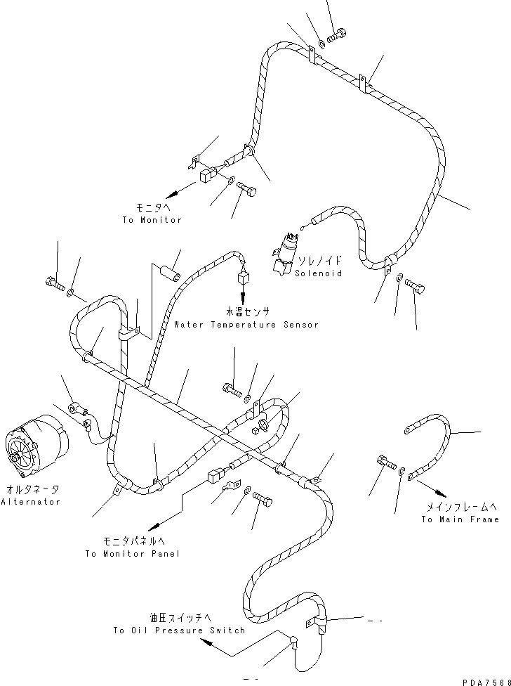 Жгут проводов 124-06-54221 KOMATSU