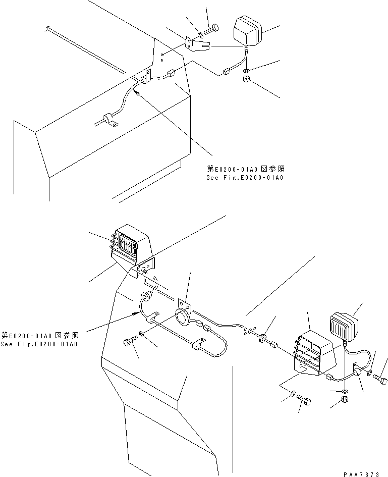 GUARD,LAMP¤ L.H. 124-54-51183 KOMATSU