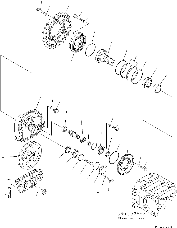 CASE,R.H. 124-27-51124 KOMATSU