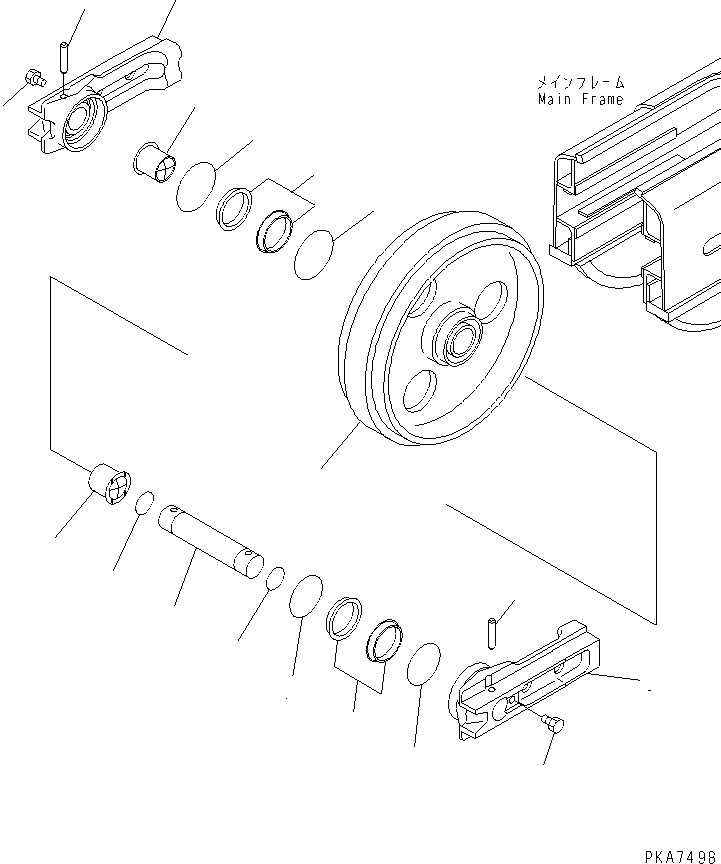 Направляющее колесо 124-30-51111 KOMATSU