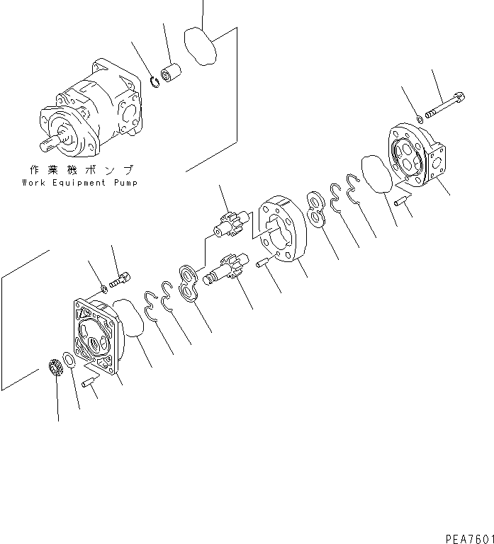 PUMP ASS'Y,STEERING (SAR(2)28) 705-12-29630 KOMATSU