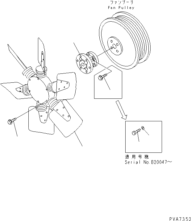 FAN,COOLING¤ (REVERSIBLE TYPE) 600-614-2581 KOMATSU