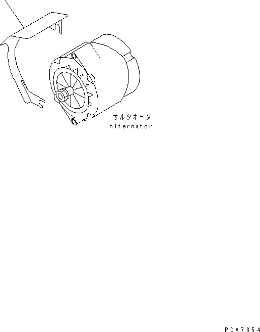 COVER,ALTERNATOR 124-01-51742 KOMATSU