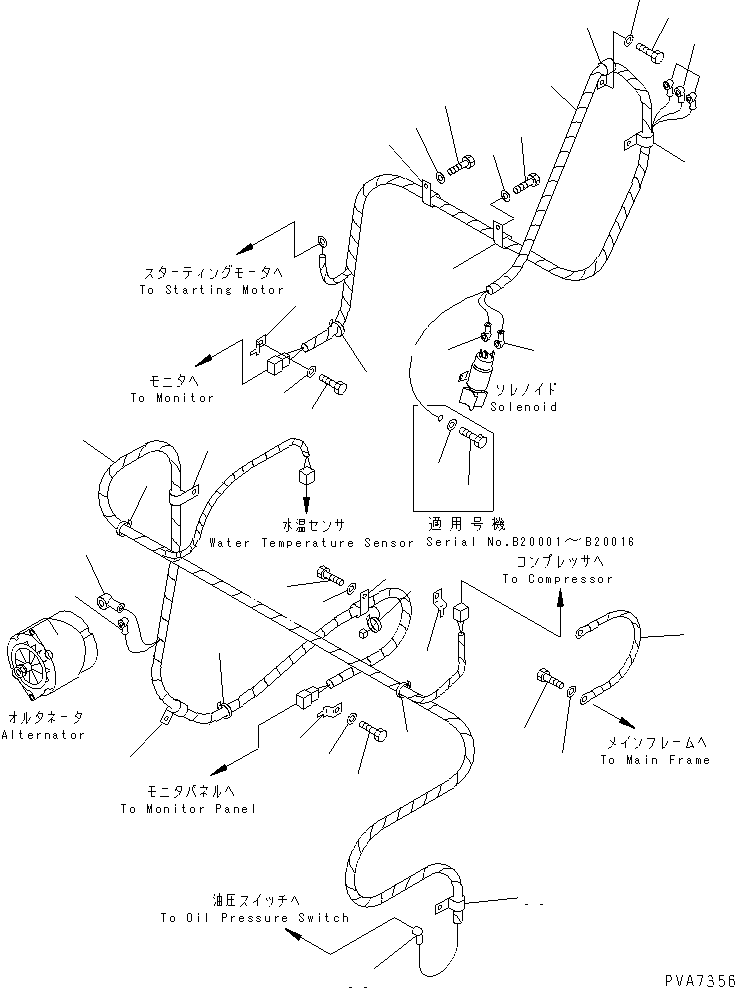 Жгут проводов 124-06-54182 KOMATSU