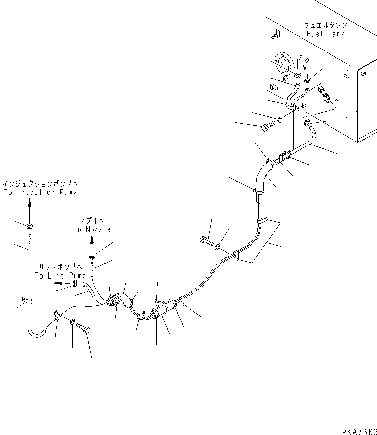 HOSE,FUEL 124-04-51241 KOMATSU