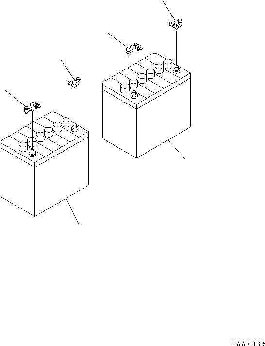BATTERY (65D26R) 08000-42207 KOMATSU