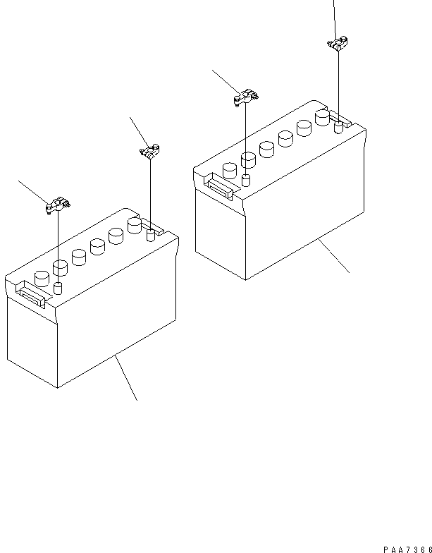BATTERY (115E41R) 08000-42212 KOMATSU