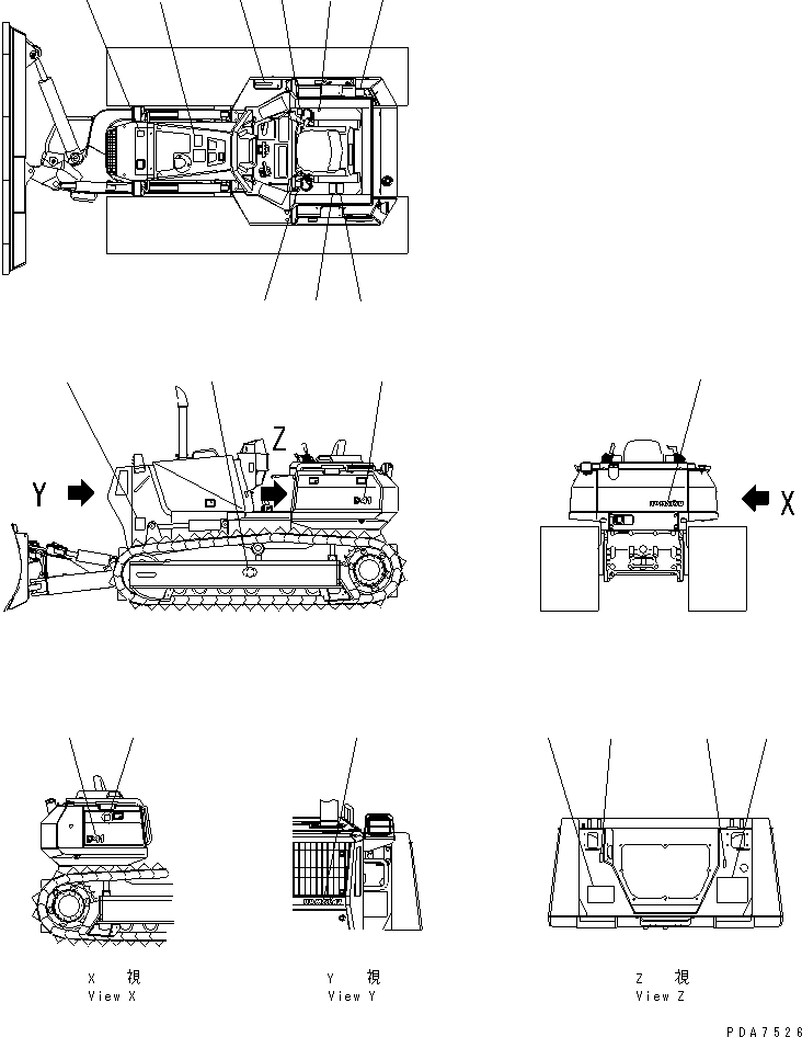 Табличка смазки 124-98-51310 KOMATSU