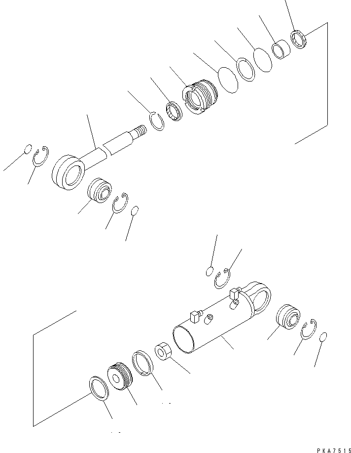 Шток поршня 124-63-64622 KOMATSU
