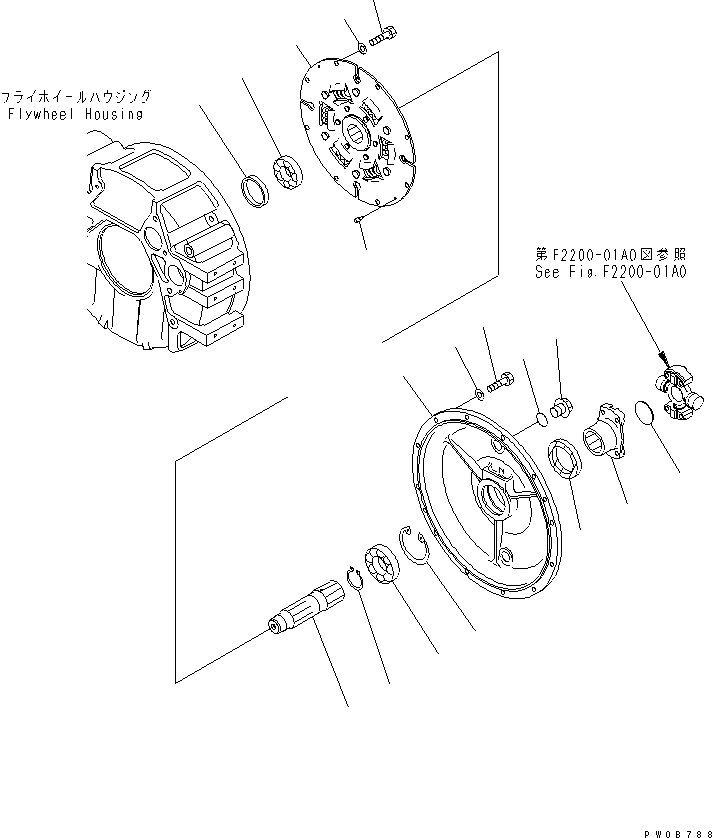 Вал 124-12-51132 KOMATSU