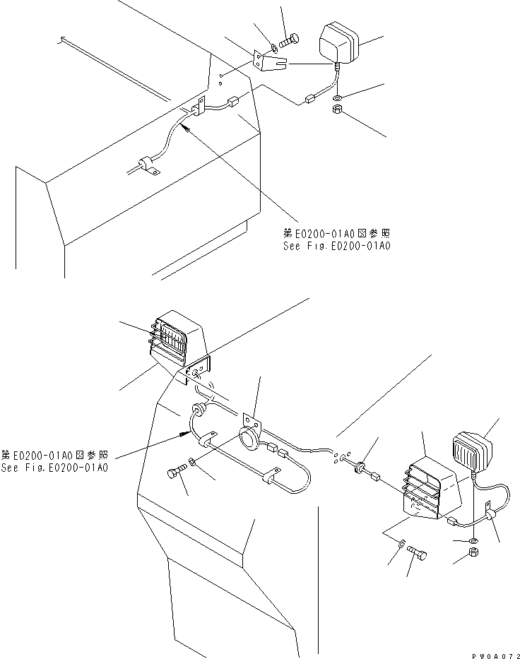 GUARD,LAMP¤ L.H. 134-54-61711 KOMATSU