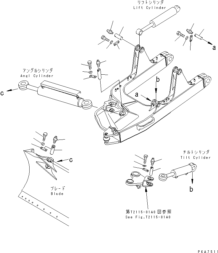Палец 12H-72-11581 KOMATSU