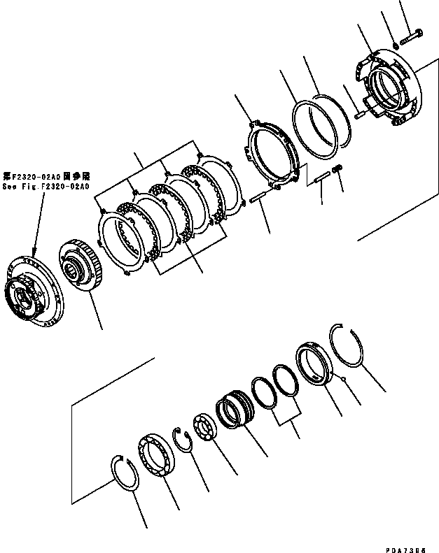 Коробка передач в сборе 124-15-51010 KOMATSU