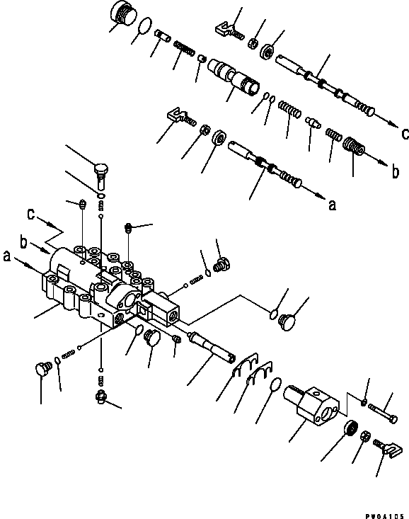 Вилка карданная 124-15-56810 KOMATSU