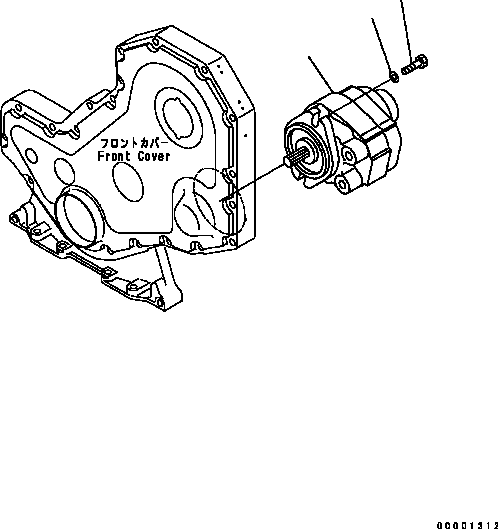 PUMP ASSEMBLY, (SAR20) 705-22-26260 KOMATSU