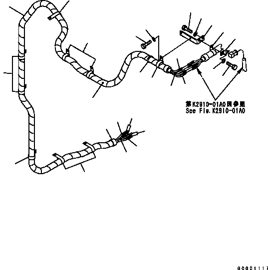 Защитный рукав 08017-31524 KOMATSU
