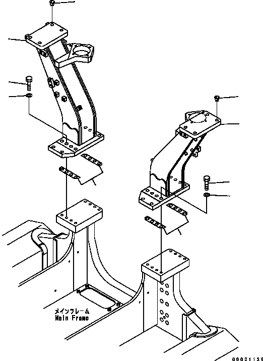 Пластина 124-Z78-6260 KOMATSU