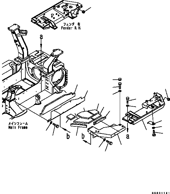 STEP, L.H. 124-C62-4540 KOMATSU