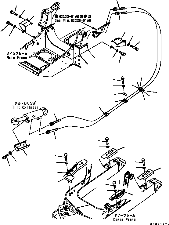 Шланг в сборе 124-62-61270 KOMATSU
