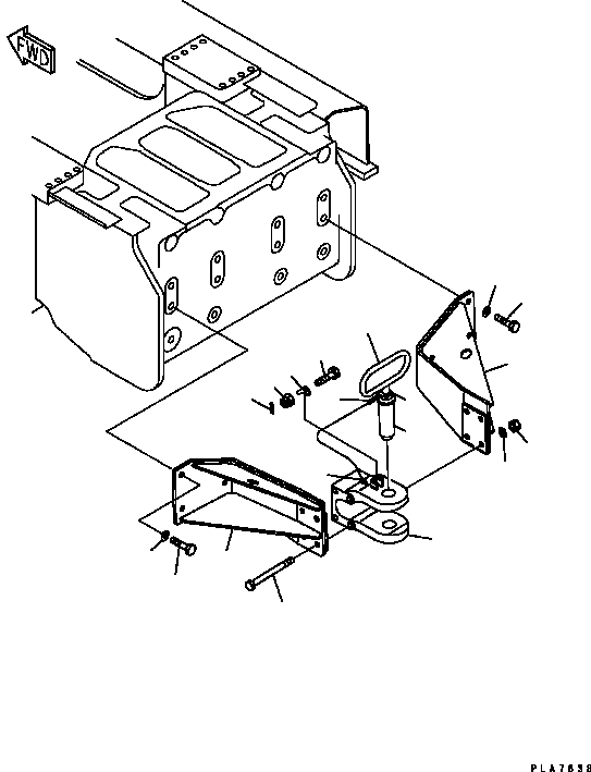 DRAWBAR ASSEMBLY 134-69-13000 KOMATSU