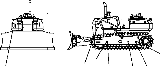 Предупреждающая табличка 17A-98-45510 KOMATSU
