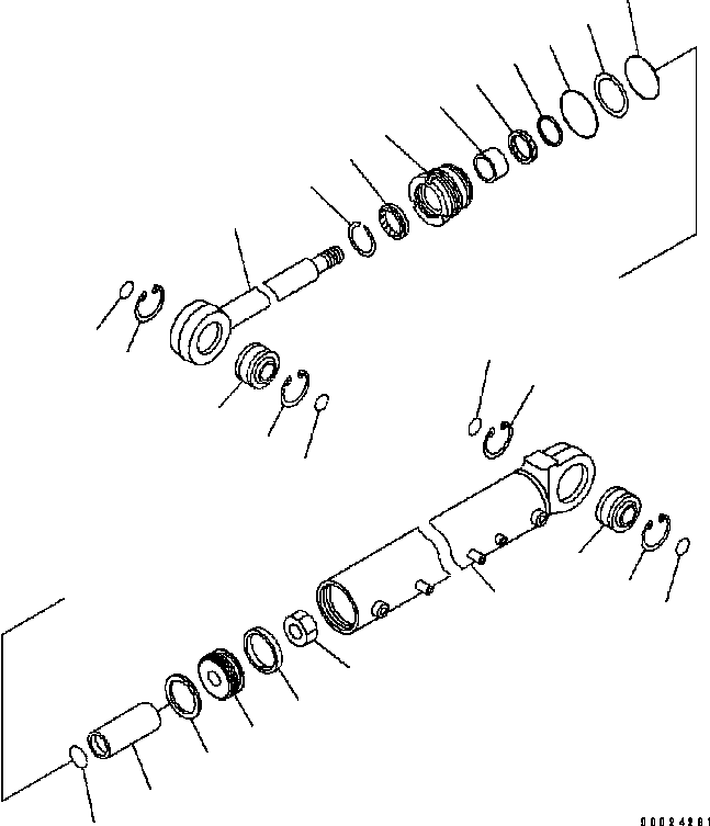 Цилиндр в сборе 124-63-02231 KOMATSU