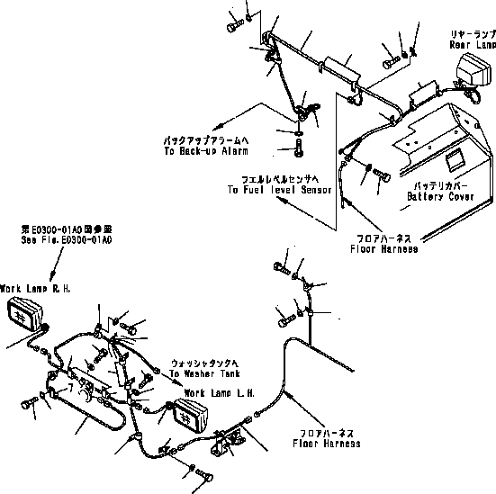 Жгут проводов 124-06-64250 KOMATSU
