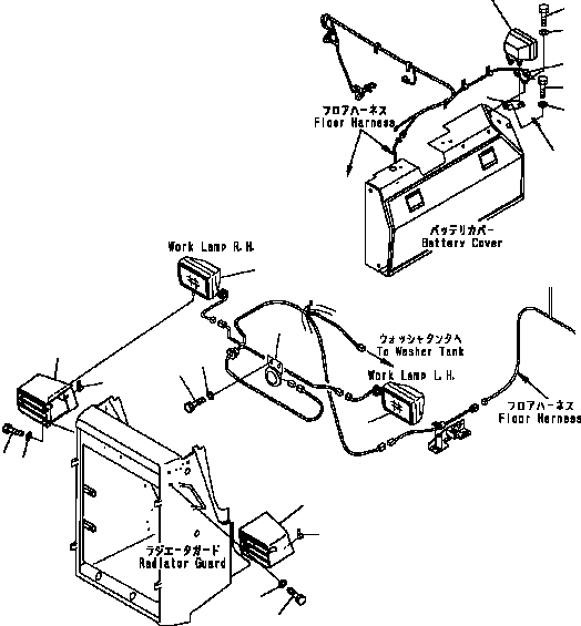 BRACKET{L.H.} 124-54-61550 KOMATSU